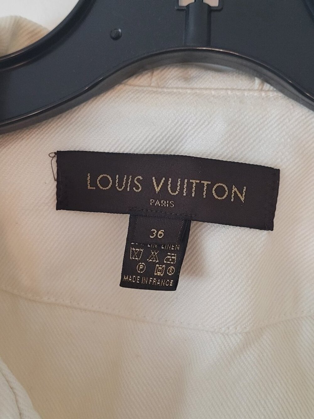 Louis Vuitton White Women's Zip-Front Jacket - Picture 3 of 5